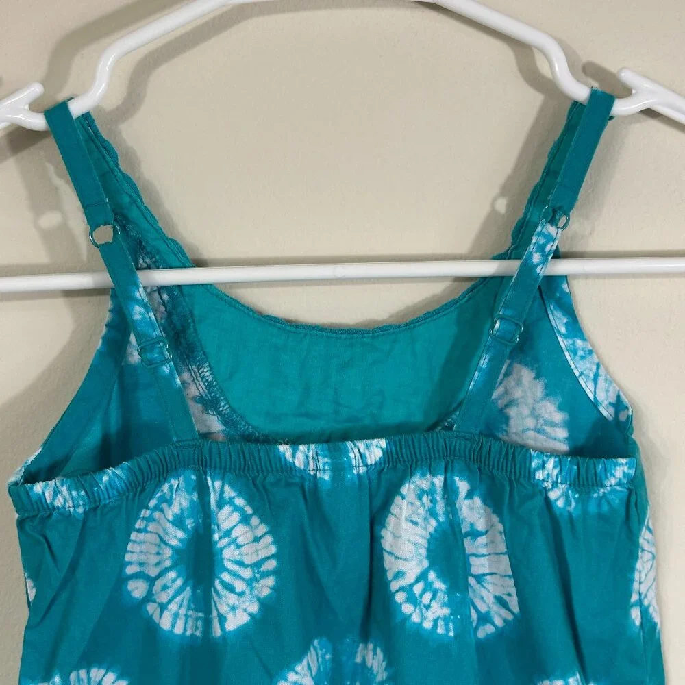 Calypso St Barth/Target Teal Tie Dye Romper Girls 4 / 5 100% Cotton XS